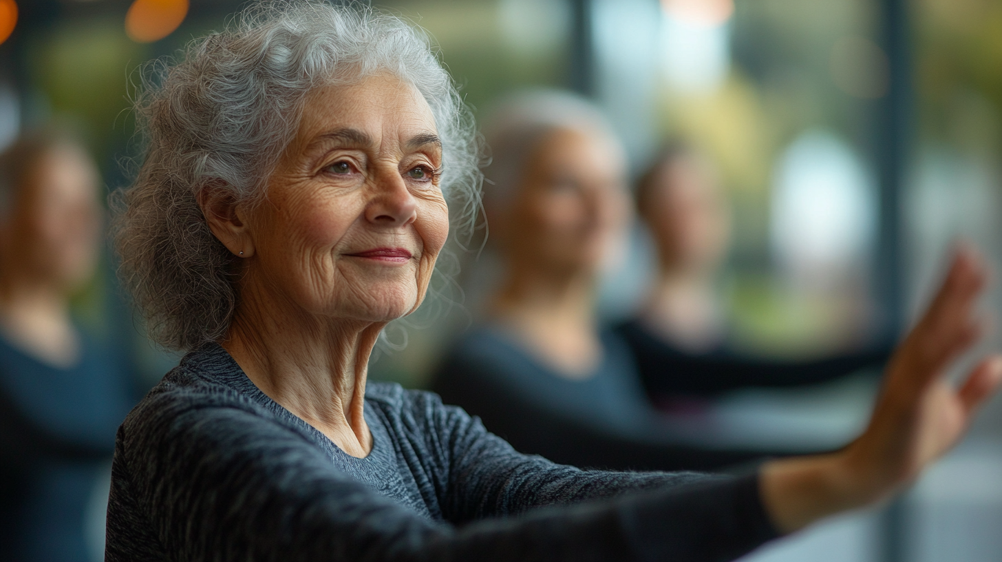 Затишна студія йоги з природним освітленням